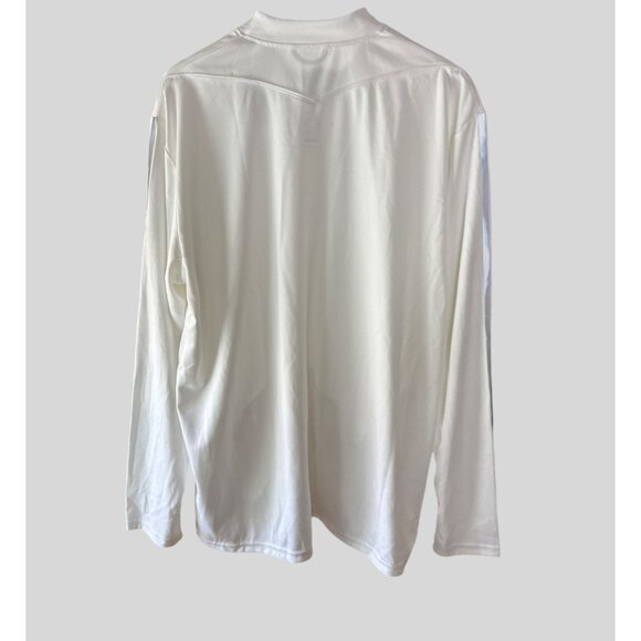 Adidas Size 2XL Polyester Full-Zip Slim Fit Track 3-Stripe Detail Jacket White - Picture 6 of 9